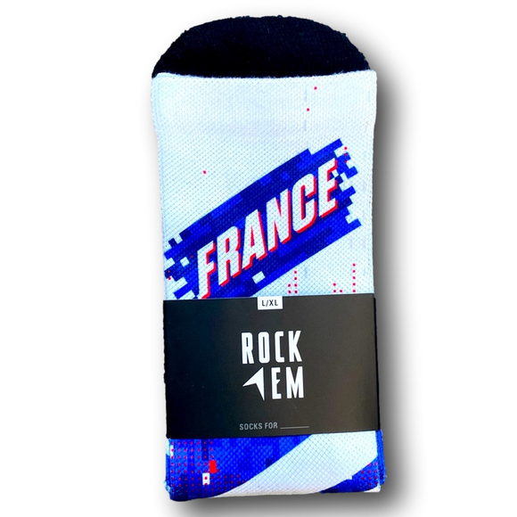 Rock Em Socks Other - 3/$20 France Flag Funny Novelty Crew Socks - NWT